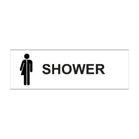 Gender Neutral Shower  - 300x100mm