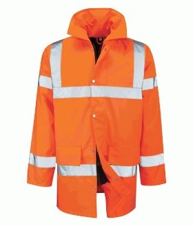TRSTAN 3/4 Length Jacket - Orange 