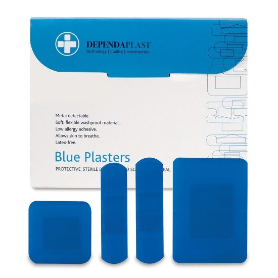 Plasters Blue Detectable - Box of 100