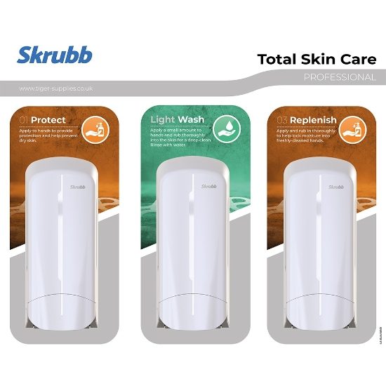 Skrubb SkinCare Centre 3 Stat Heavy c/w 3x1L Dispensers