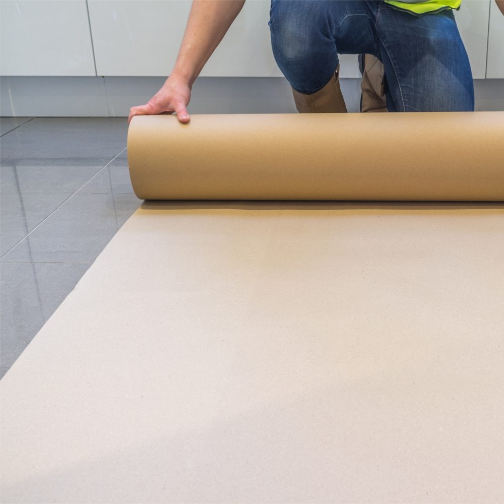 Heavy Duty Cardboard Floor Protection 1m x 50m 50sqm roll Next Day Delivery 