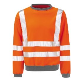 Rail Hi Vis Sweatshirt - Orange