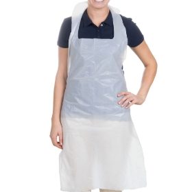 Disposable Apron 16 Micron Flat Pack - White - Pack of 100